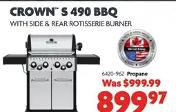 Home Hardware CROWN S 490 BBQ Propane offer