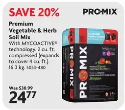 Home Hardware Premium Vegetable & Herb Soil Mix offer