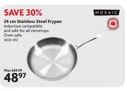 Home Hardware 24 cm Stainless Steel Frypan offer