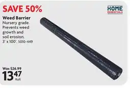 Home Hardware Weed Barrier offer