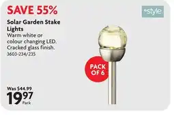 Home Hardware Solar Garden Stake Lights offer