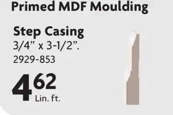 Home Hardware Step Casing Primed MDF Moulding offer