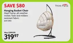 Home Hardware Hanging Basket Chair offer