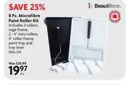 Home Hardware 8 Pc. Microfibre Paint Roller Kit offer