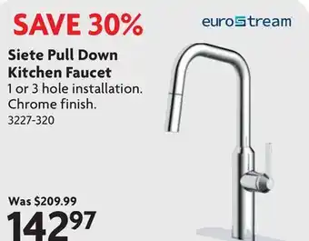 Home Hardware Siete Pull Down Kitchen Faucet offer