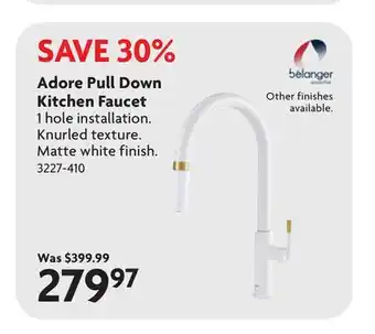 Home Hardware Adore Pull Down Kitchen Faucet offer