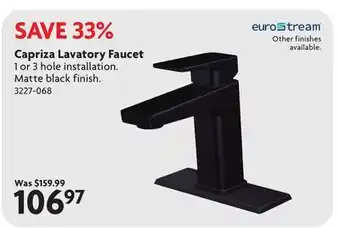Home Hardware Capriza Lavatory Faucet offer