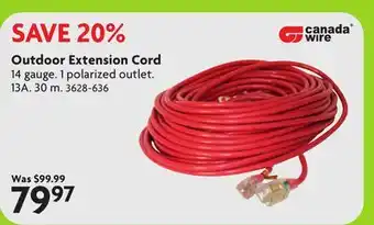 Home Hardware Outdoor Extension Cord offer