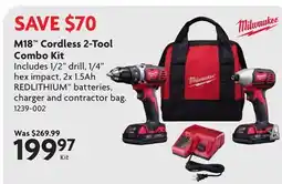 Home Hardware M18 Cordless 2-Tool Combo Kit offer