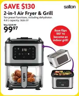 Home Hardware 2-in-1 Air Fryer & Grill offer