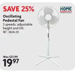 Home Hardware Oscillating Pedestal Fan offer