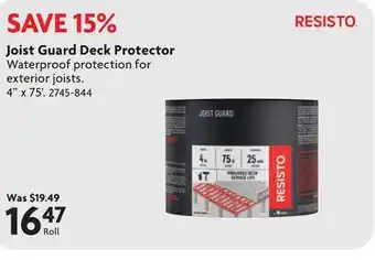 Home Hardware Joist Guard Deck Protector offer
