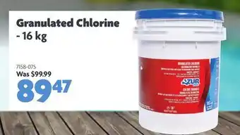 Home Hardware Granulated Chlorine Azur Pool Product offer