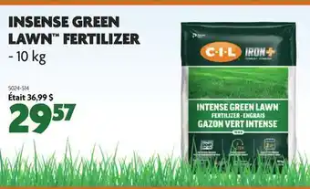 Home Hardware INSENSE GREEN LAWN FERTILIZER offer