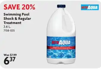 Home Hardware Swimming Pool Shock & Regular Treatment offer