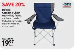 Home Hardware Deluxe Camping Chair offer