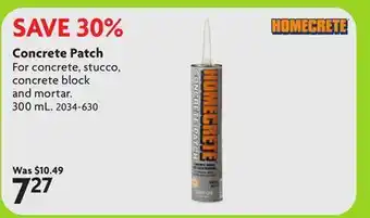 Home Hardware Concrete Patch offer