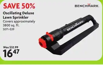 Home Hardware Oscillating Deluxe Lawn Sprinkler offer