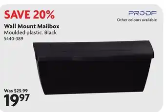 Home Hardware Wall Mount Mailbox offer