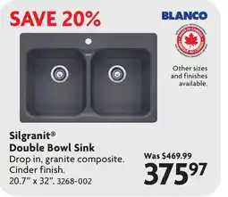 Home Hardware Silgranit Double Bowl Sink offer