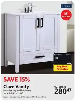 Home Hardware Clare Vanity offer