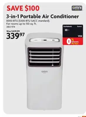 Home Hardware 3-in-1 Portable Air Conditioner offer