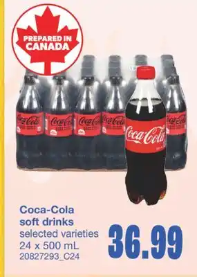 Wholesale Club SOFT DRINKS, 24 X 500 ML offer