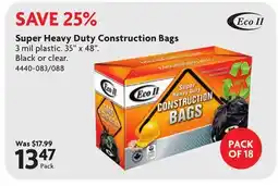 Home Hardware Super Heavy Duty Construction Bags offer