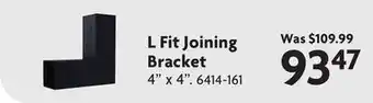 Home Hardware L Fit Joining Bracket offer