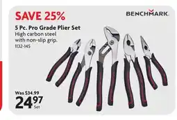 Home Hardware 5 Pc. Pro Grade Plier Set offer