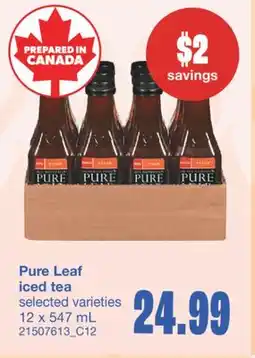Wholesale Club PURE LEAF ICED TEA, 12 x 547 mL offer