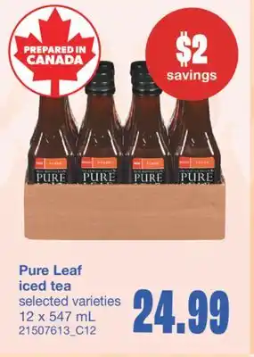 Wholesale Club PURE LEAF ICED TEA, 12 x 547 mL offer
