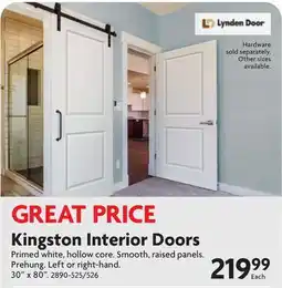 Home Hardware Kingston Interior Doors offer