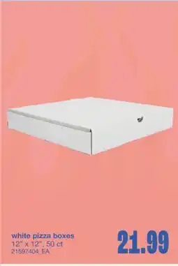 Wholesale Club WHITE PIZZA BOXES, 50 CT offer