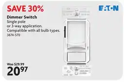 Home Hardware Dimmer Switch offer