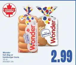 Wholesale Club WONDER HOT DOG OR HAMBURGER BUNS, 12 CT offer