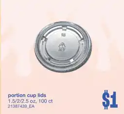 Wholesale Club PORTION CUP LIDS, 1.5/2/2.5 oz, 100 ct offer