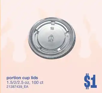Wholesale Club PORTION CUP LIDS, 1.5/2/2.5 oz, 100 ct offer
