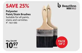 Home Hardware Polyester Paint/Stain Brushes offer