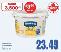 Wholesale Club HELLMANN'S MAYONNAISE, 4 L offer