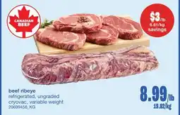 Wholesale Club BEEF RIBEYE offer