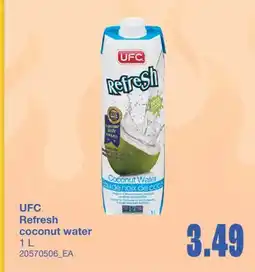 Wholesale Club UFC REFRESH COCONUT WATER, 1 L offer