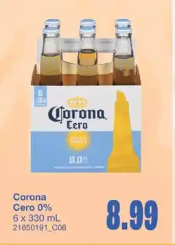Wholesale Club CORONA CERO 0%, 6 x 330 mL offer