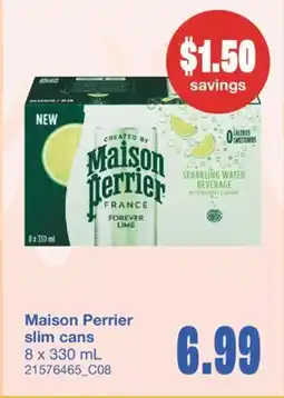 Wholesale Club MAISON PERRIER SLIM CANS 8 X 330 ML offer
