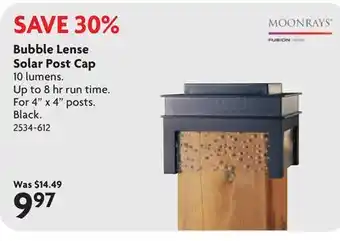 Home Hardware Bubble Lense Solar Post Cap offer