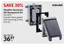 Home Hardware Weather Resistant GFI Receptacle Kit offer