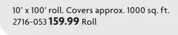 Home Hardware 10' X 100' roll offer