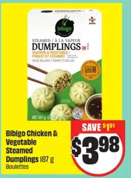 FreshCo Bibigo Chicken & Vegetable Steamed Dumplings 187g offer