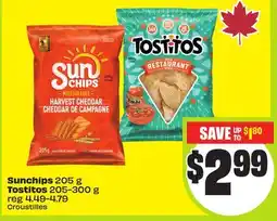 FreshCo Sunchips 205 g Tostitos 205-300 g offer