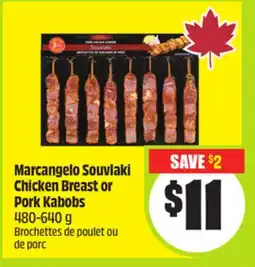FreshCo Marcangelo Souvlaki Chicken Breast or Pork Kabobs 480-640 g offer